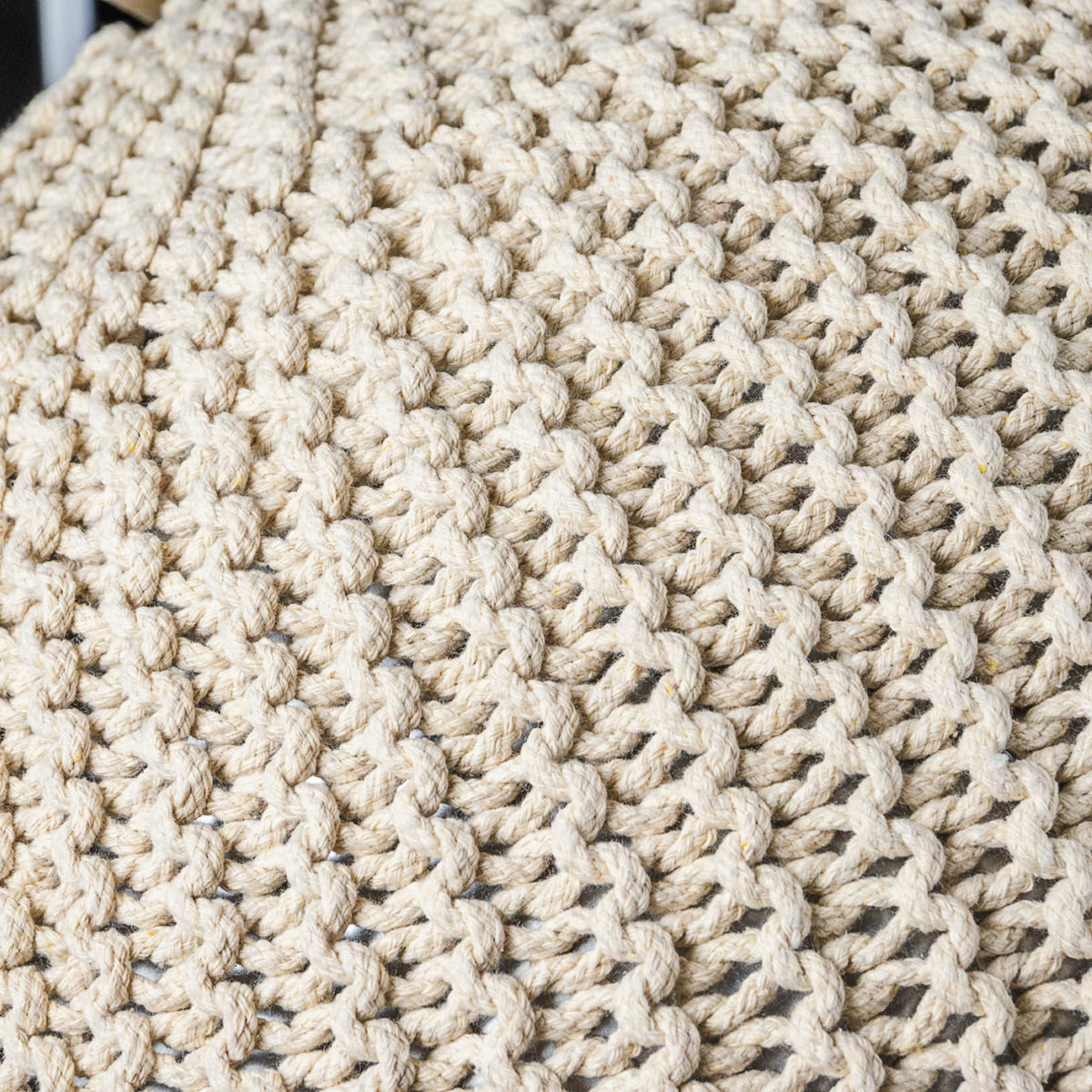 ART pinecone Yoga Ball Chair Cover - Cotton Rope Cover for Exercise, Birthing, Stability, Fitness, Balance, Pilates Ball (65 cm/26" Off White)