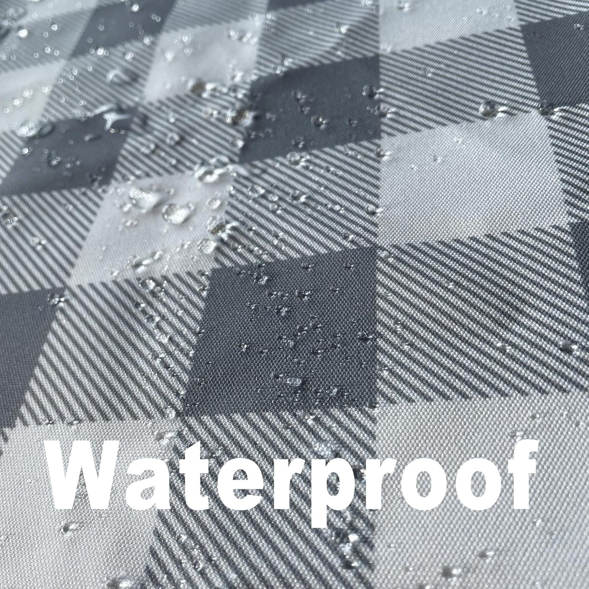 Waterproof Checkered Tablecloth Fabric - Rectangle 58x84 Inch Classic Gingham Buffalo Plaid Table Cloth for Indoor/Outdoor Use - Washable Table Cover for Kitchen, BBQs, and Parties