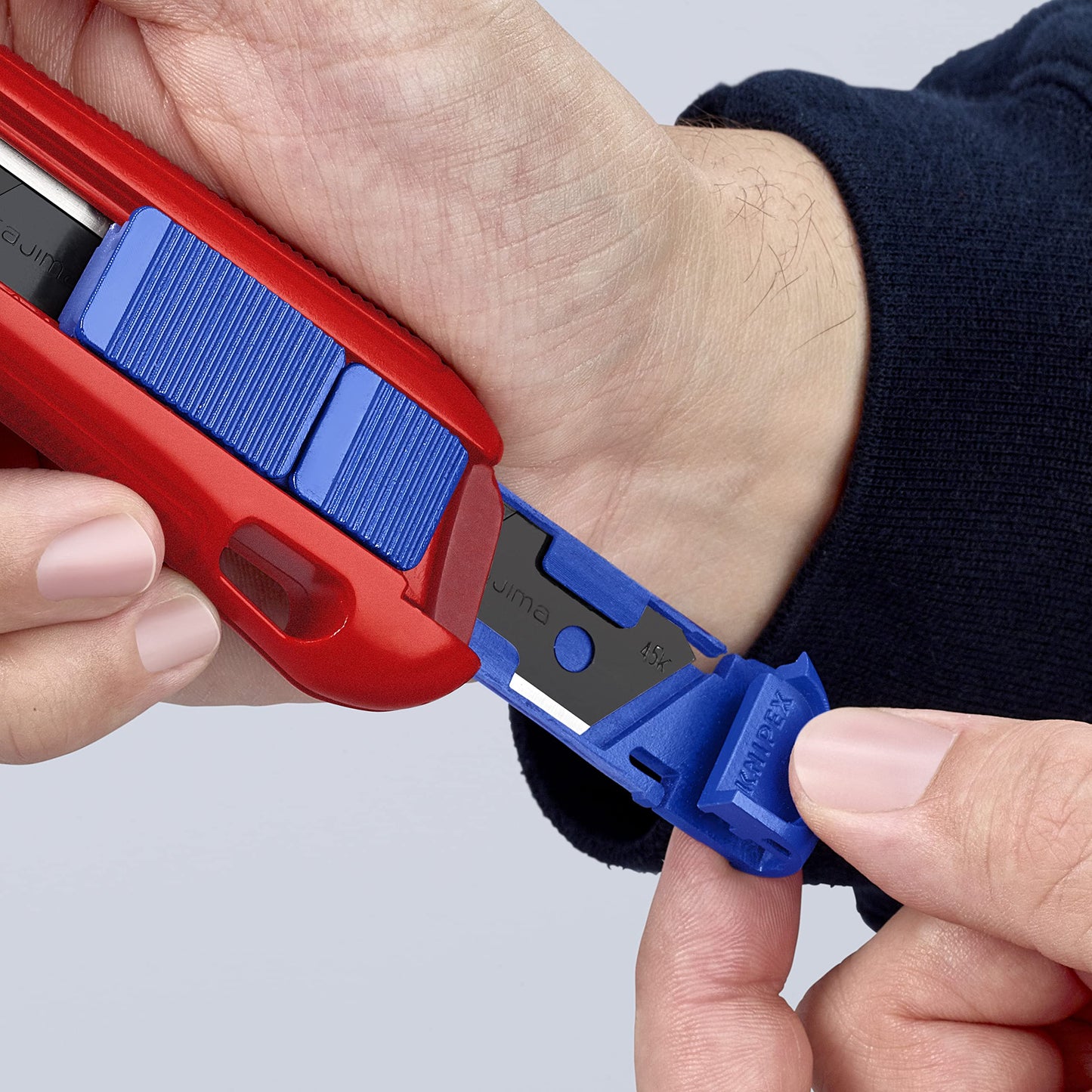 KNIPEX Tools CutiX Universal Snap Knife, 6-1/2", Red/Blue