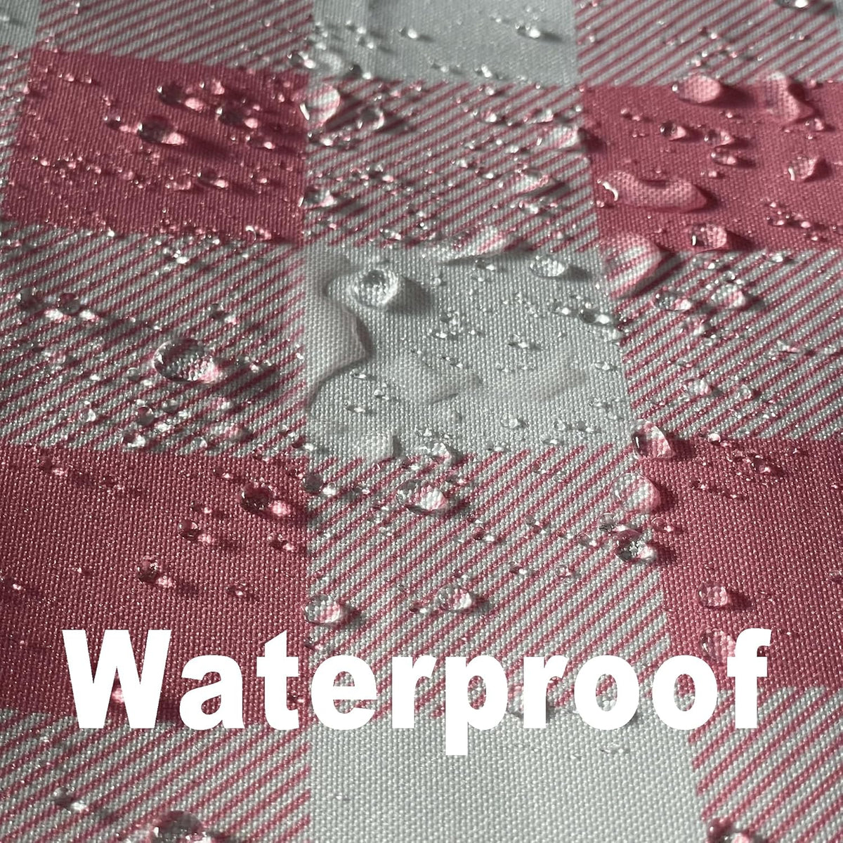 Classic Gingham Plaid Tablecloth Fabric - Rectangular 58x102 Inch Water Resistant Checked Table Cloth for Indoor/Outdoor Use - Table Cover for Kitchen, Picnics, Gardens, and Parties