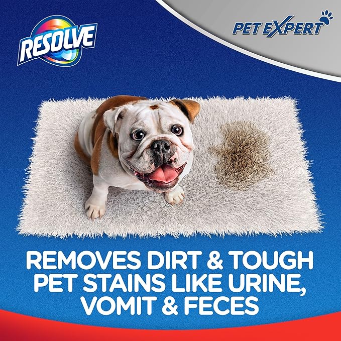 Resolve Pet Expert Carpet Spot & Stain Remover Spray Refill, Pet Stain and Odor Remover, Carpet Cleaner, 60 Oz