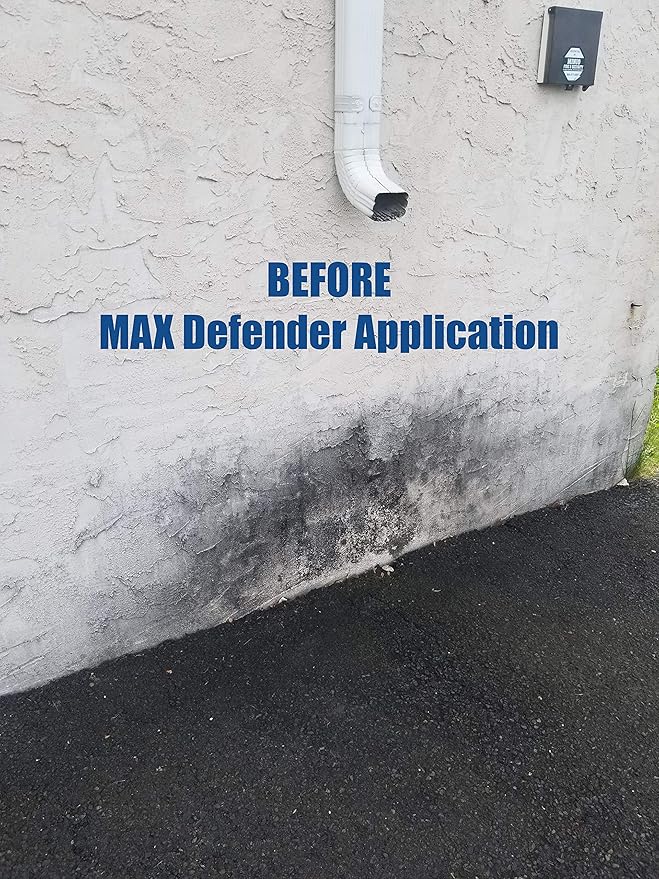 MAX Defender Ready-to-Use Outdoor Cleaner | Eliminates Stains from Mildew, Algae & Lichen | Multi-Surface Cleaner for Decks, Patios, Driveways, Siding, Concrete, Vinyl, Wood, Fences & Outdoor Surfaces
