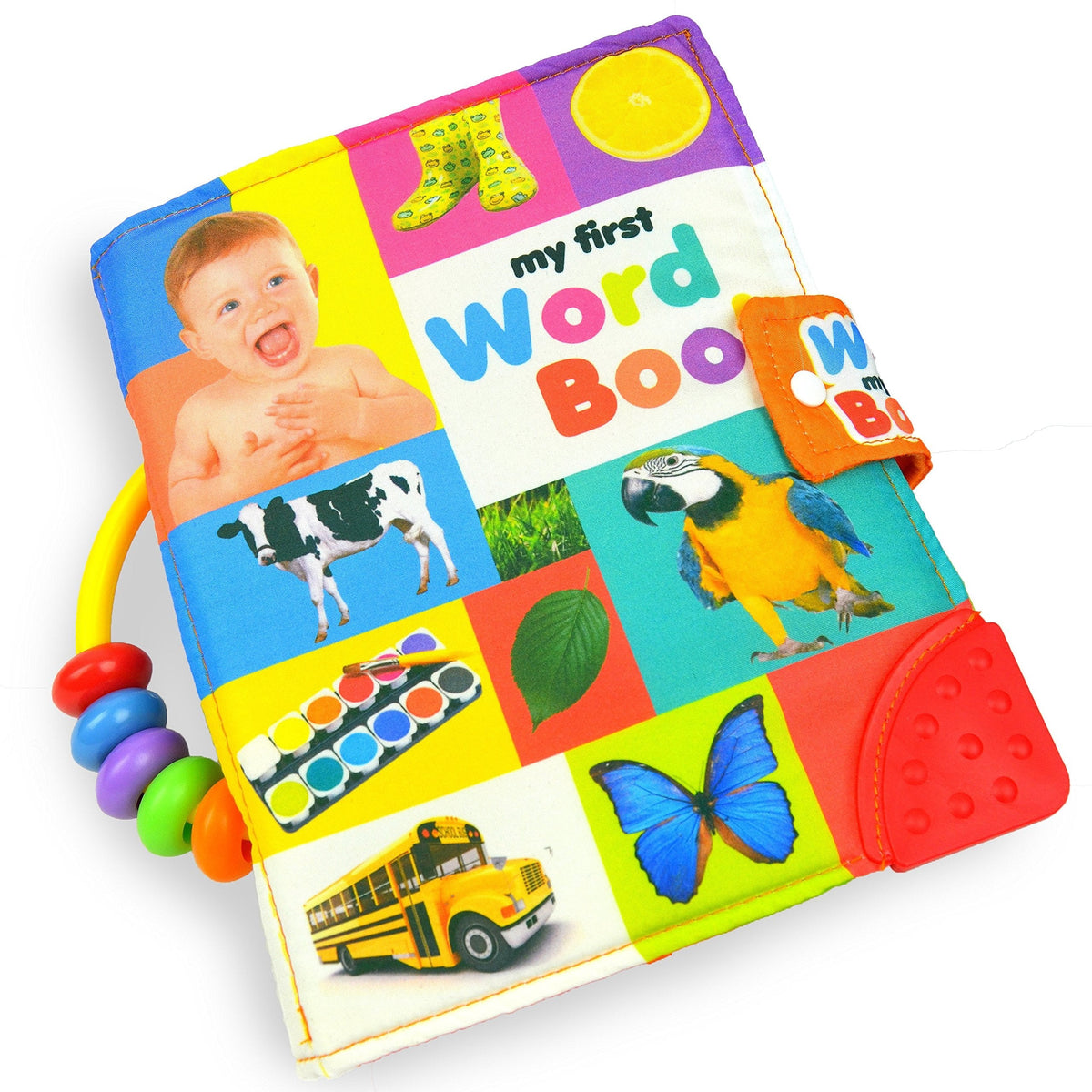 MAMMA Kiddie Baby Soft Activity Book, My First Word Book, Best cloth book, baby encyclopedia, holds up in the wash