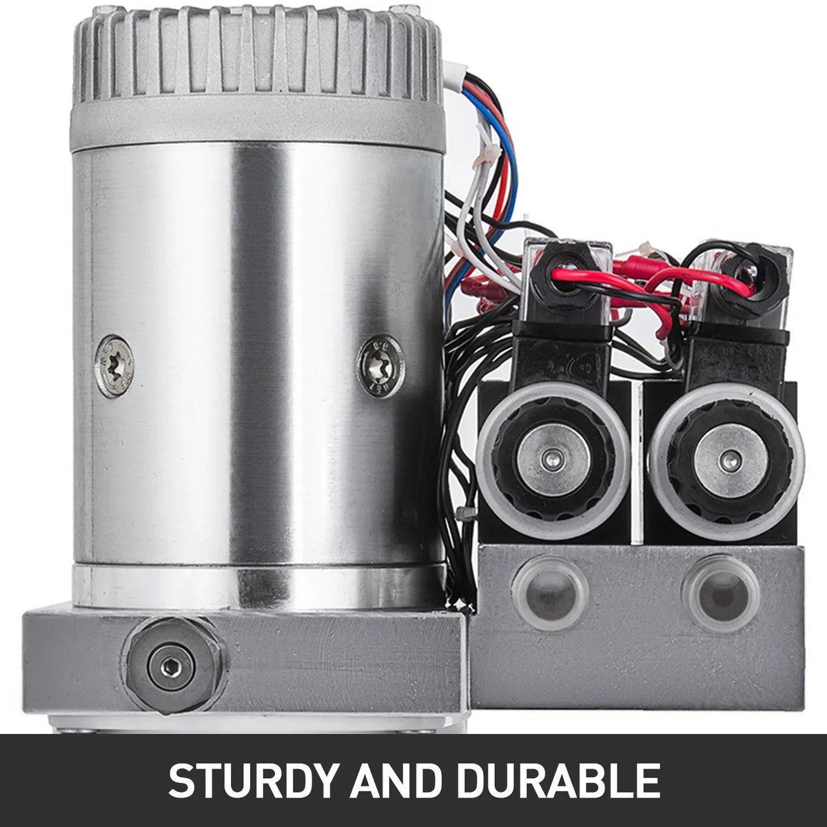 12V DC Double Acting  Solenoid Hydraulic Power Pack Car Jack With 4.5L Tank Reservoir Dump Trailer Electric Lifting Tools