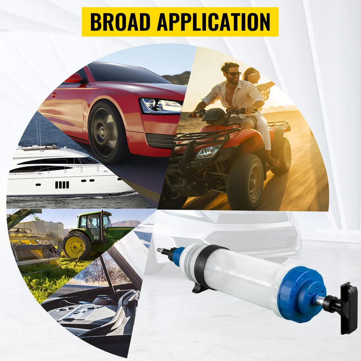 1.5 L Car Oil Fluid Extractor Fuel Replacement Tool Use for Most Auto Vehicles Machines With Oil Tube Clamp and Connectors