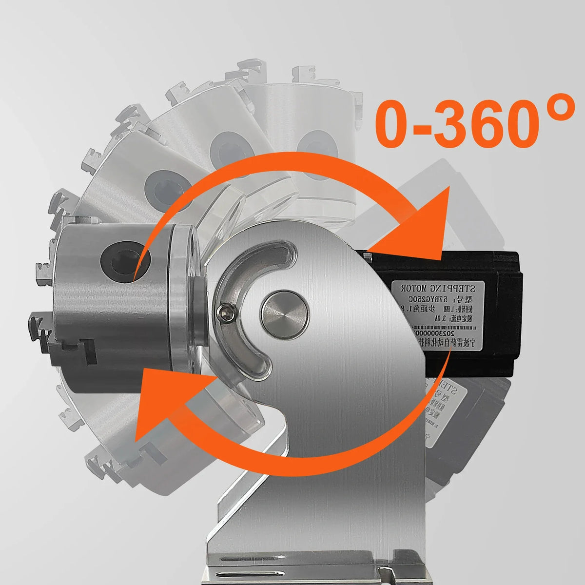 Laser Engraver Rotary 3 Claws Rotary Axis for Fiber Laser Marking Machine 80mm Max Rotation Axis Laser Engraving Machine