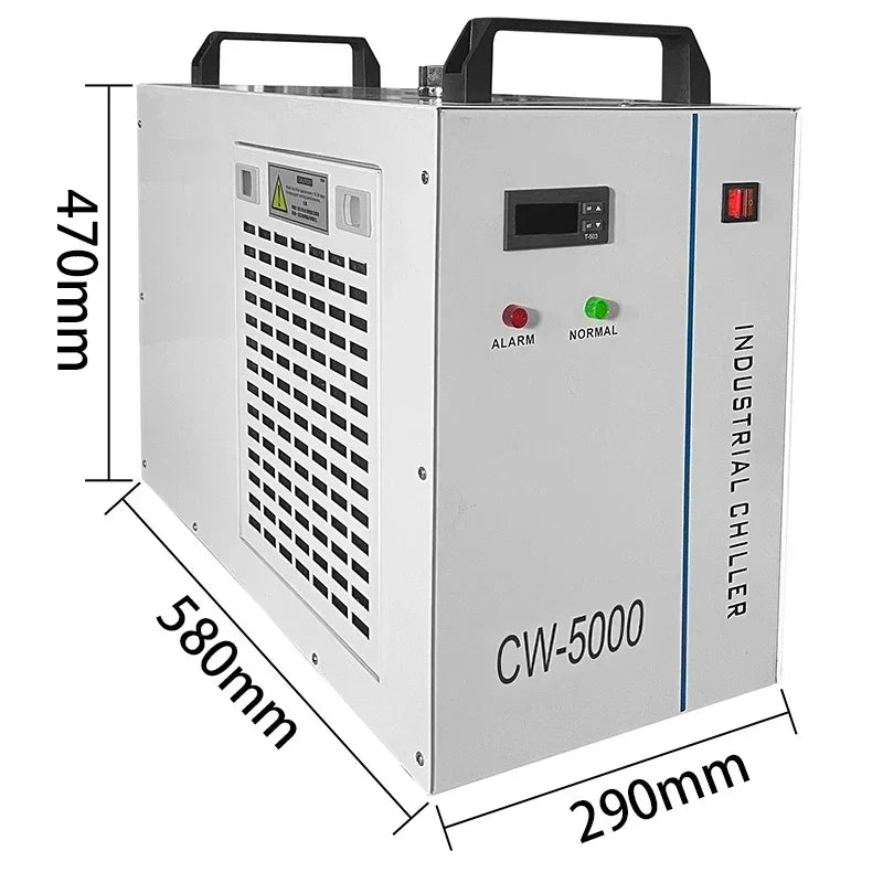 Industrial Water Cooler Chiller For CNC Laser Engraving Machine 60-150W CO2 Glass Laser Tube Cooling Laser Engraver Tools