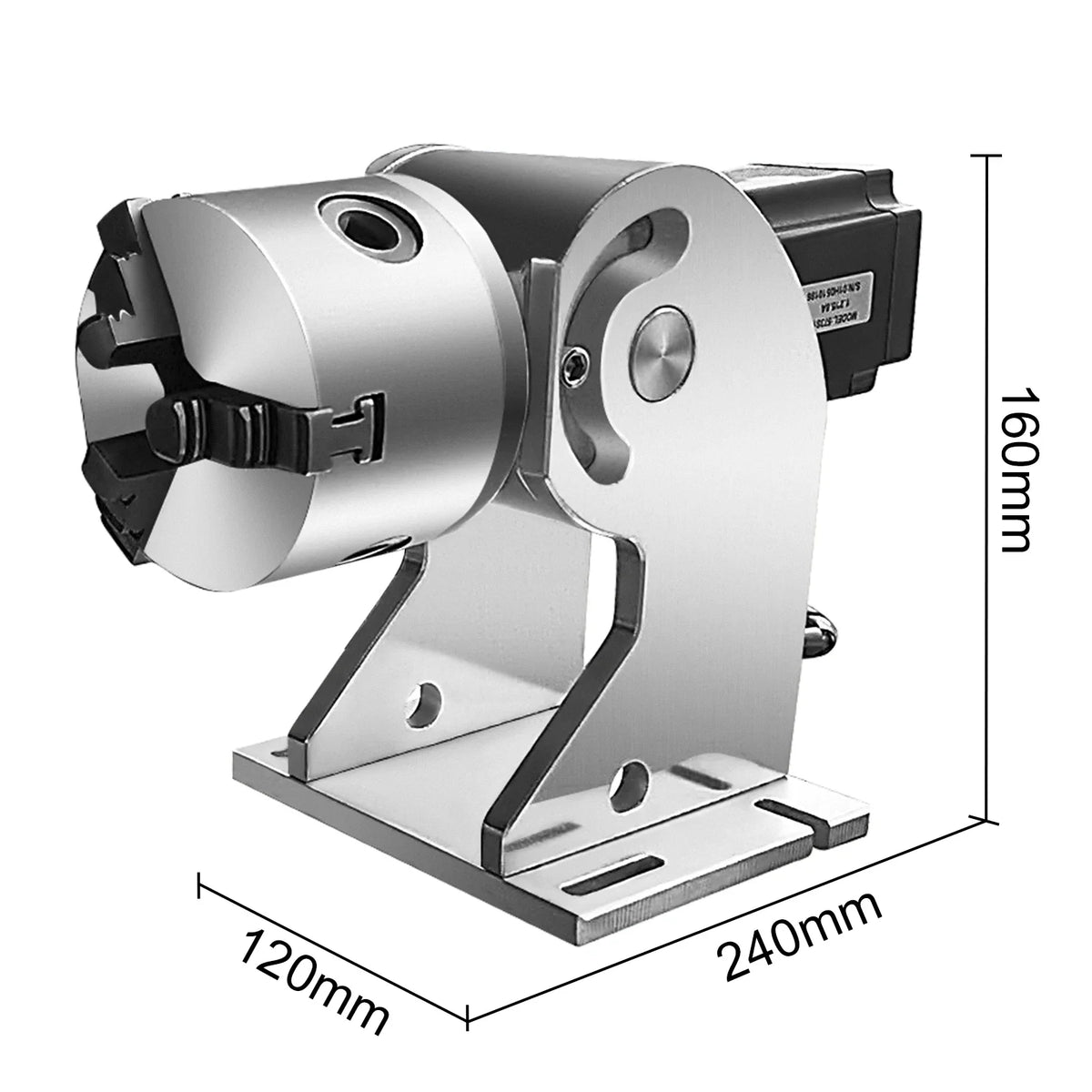 Laser Engraver Rotary 3 Claws Rotary Axis for Fiber Laser Marking Machine 80mm Max Rotation Axis Laser Engraving Machine