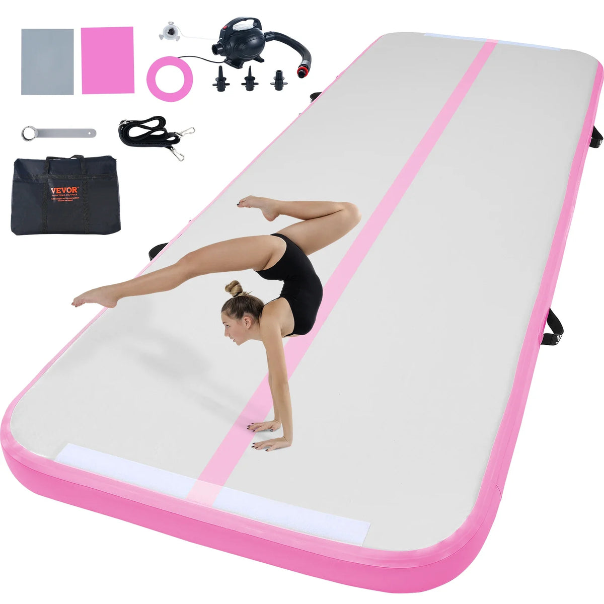 10/13/16 ft Gymnastics Air Mat Thickness Inflatable Gymnastics Tumbling Mat Tumble Track with Electric Pump Training Mats
