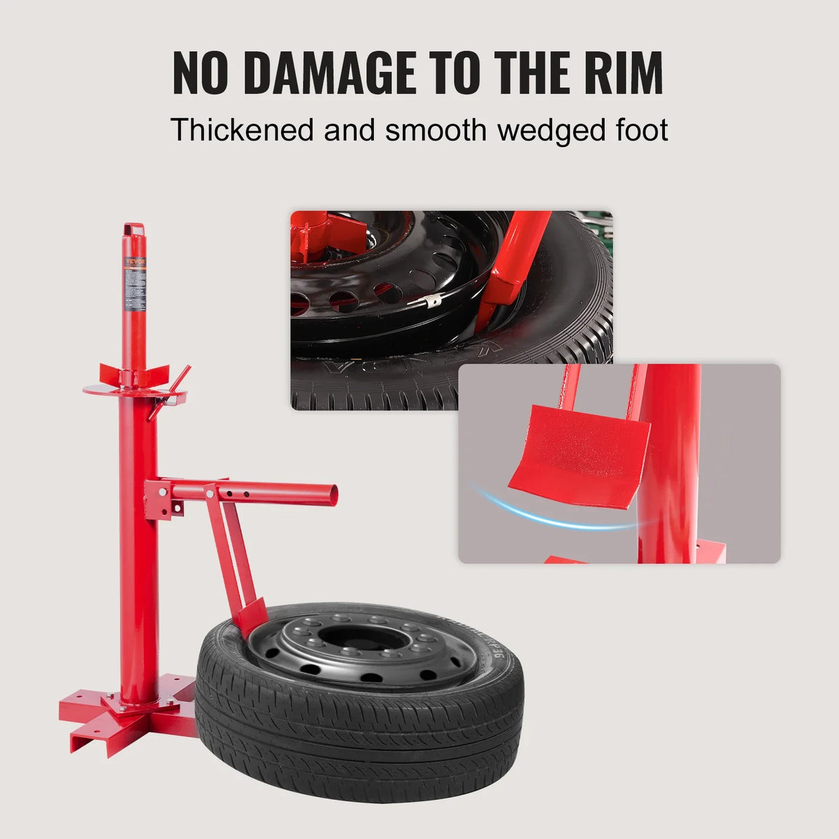 Portable Hand Bead Breaker Mounting Tool for 203-406mm Tires Compatible with Car Truck Trailer for Home Garage