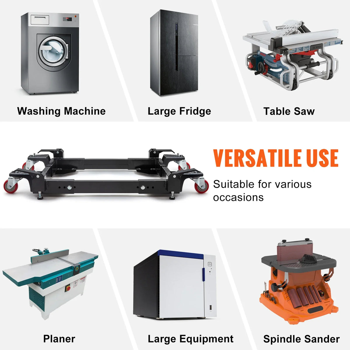 400/500/700/1500 lbs Mobile Base Stand Adjustable Heavy Duty Universal with Swivel Wheels for Bandsaw Power Tool Machine