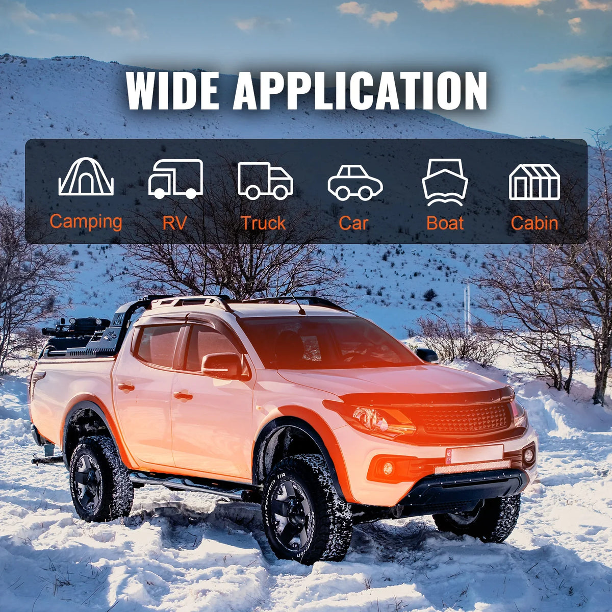 5KW Diesel Air Heater,Bluetooth App Control All-on-one Diesel Heater w/Remote Control & LCD,Portable Parking Heater for RV