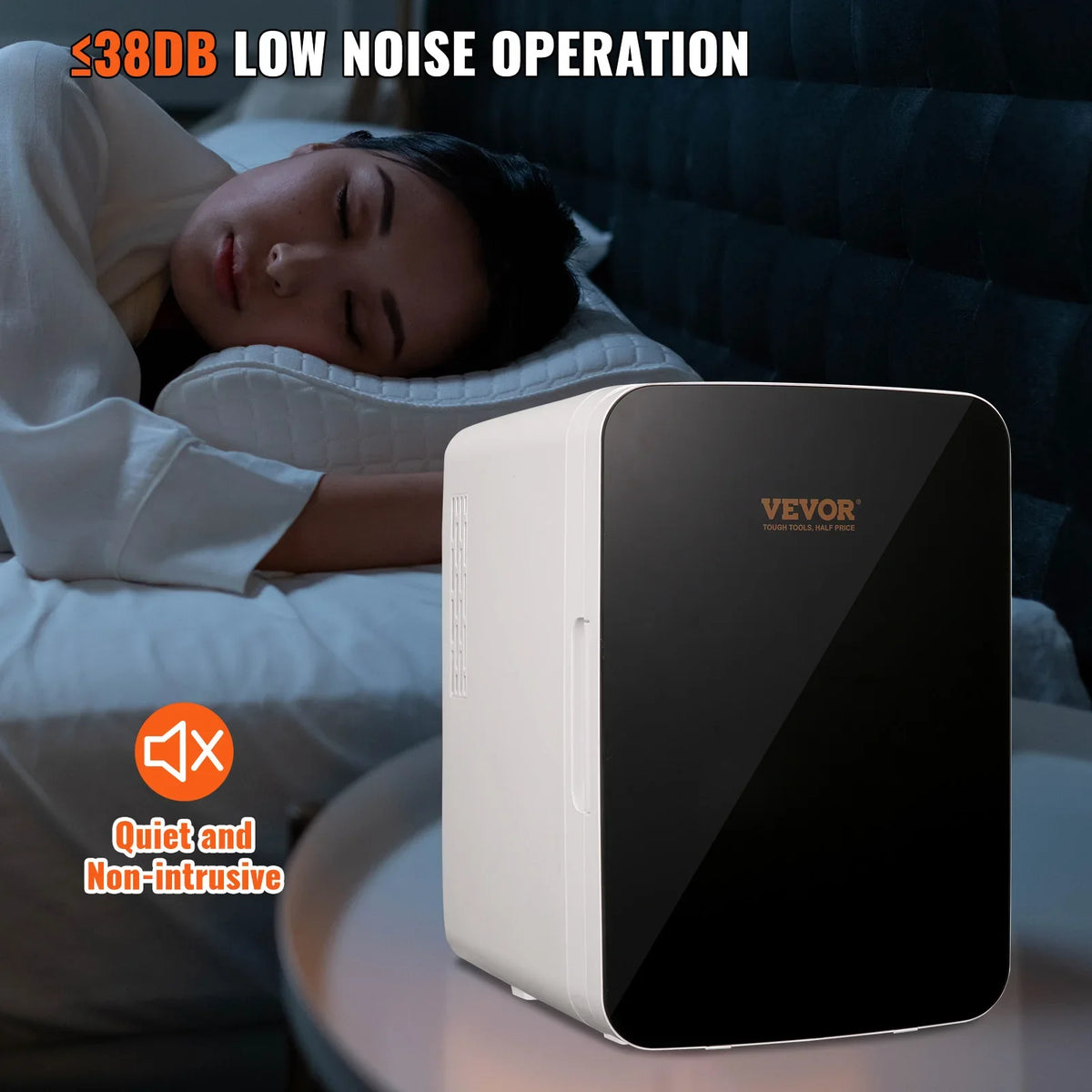 Mini Fridge for Bedroom 10 L/12 Can Portable Fridges for Skincare Food Breast  Chill AC/DC Cooler Warmer Office Dorm Car