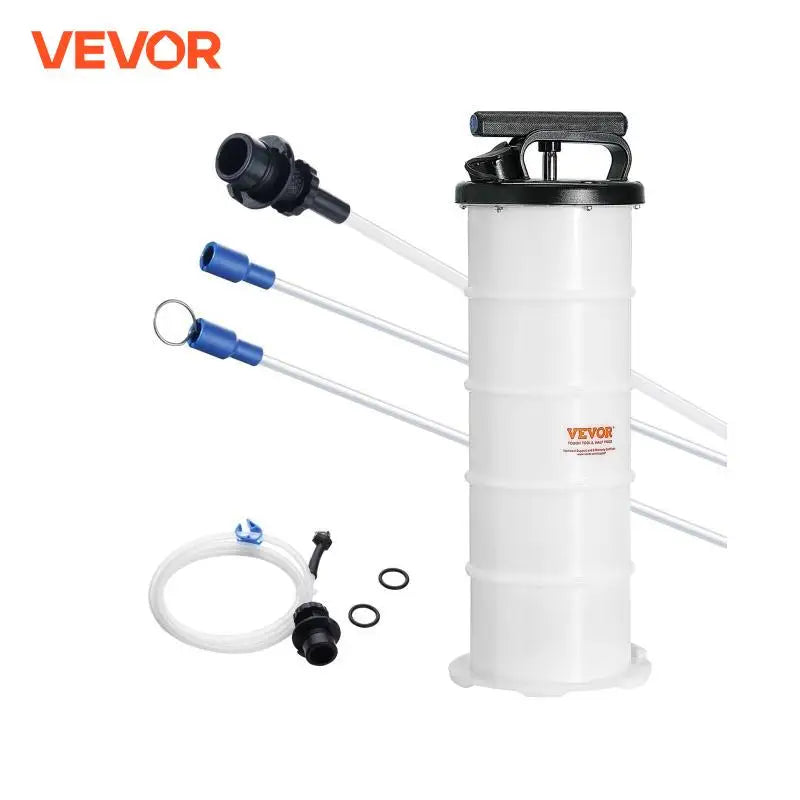 6.5L Fluid Extractor Manual Hand-Operated Car Brake Oil Changer Tool with Hose Vacuum Fluid Oil Pump for Car Accessories