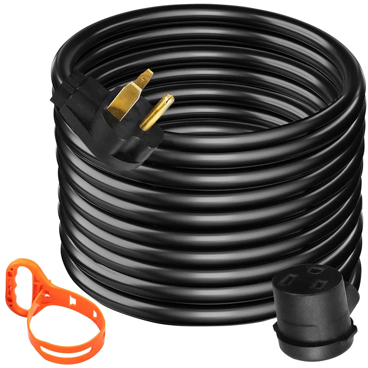 Heavy Duty Welder Extension Cord 10AWG 25ft 10/3 30A 250V NEMA 6-50P/6-50R Suit for Welding Machine Cable MIG TIG Plasma