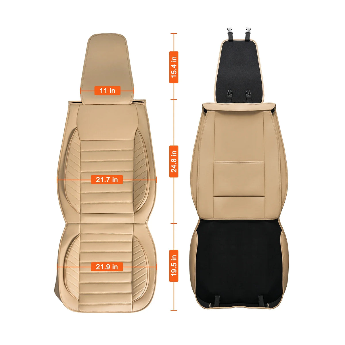 Seat Covers, Universal Car Seat Covers Full Set Seats Detachable Headrest and Airbag Compatible for Most Car SUV Truck