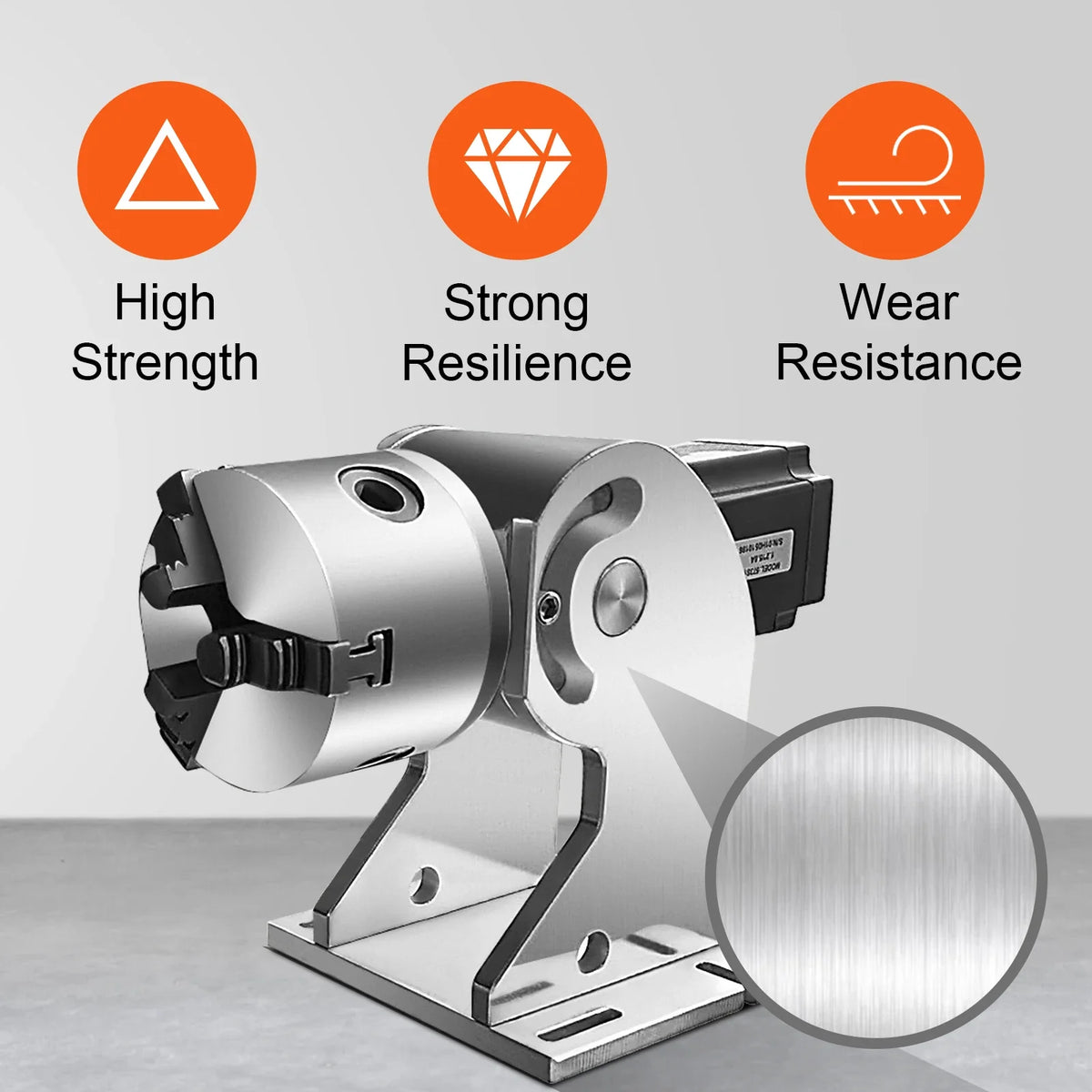 Laser Engraver Rotary 3 Claws Rotary Axis for Fiber Laser Marking Machine 80mm Max Rotation Axis Laser Engraving Machine
