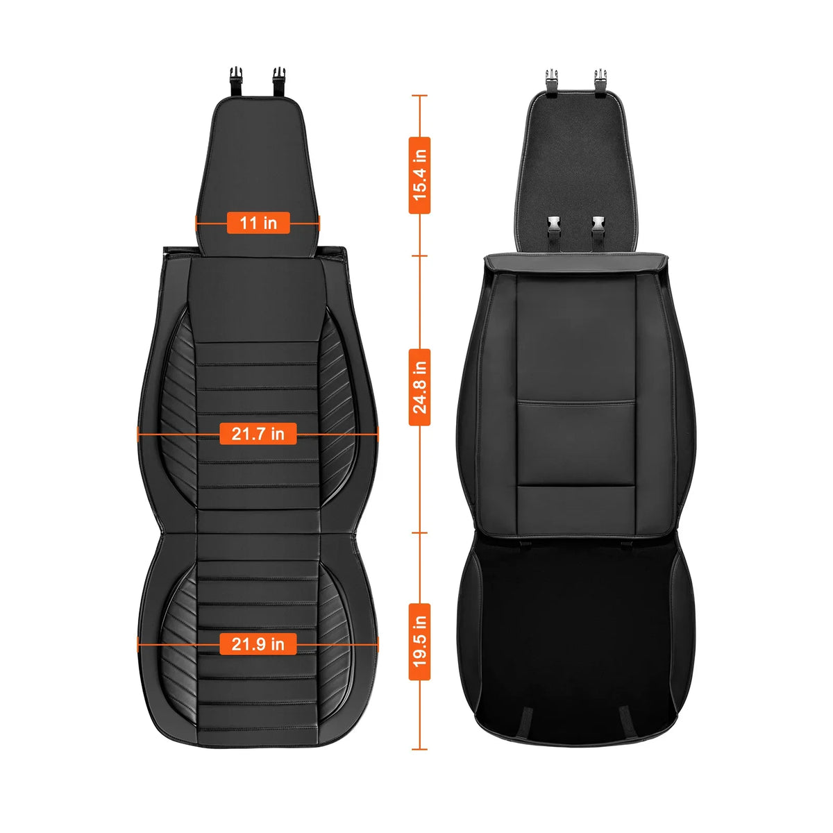 Seat Covers, Universal Car Seat Covers Full Set Seats Detachable Headrest and Airbag Compatible for Most Car SUV Truck