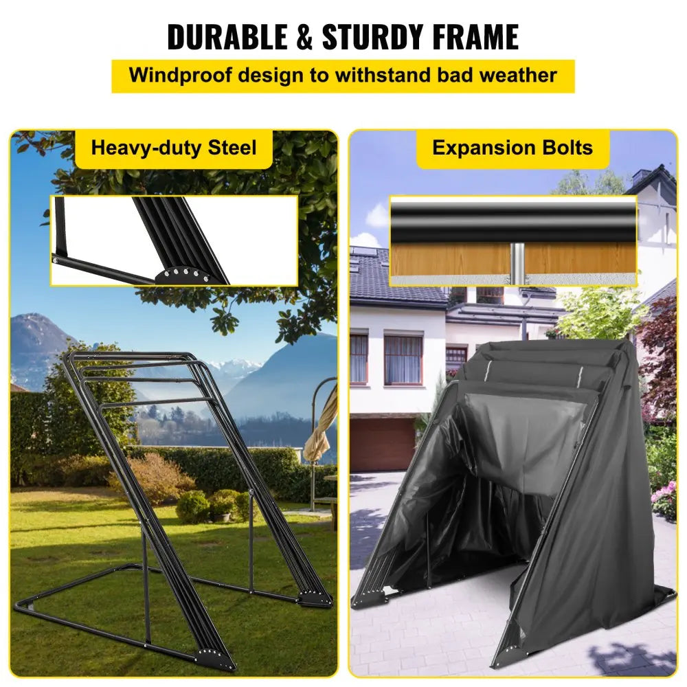 Motorcycle Cover Shelter Storage Waterproof   Motorcycle Shelter  Polyester Oxford Fabric Motorcycle Cover