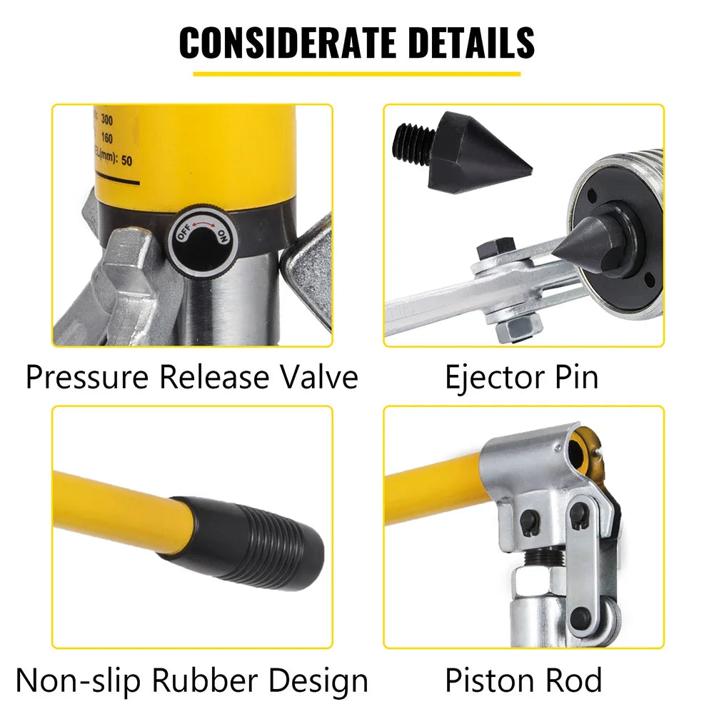 Hydraulic Gear Puller, 10/15 Ton Capacity Hydraulic Puller, 3 Jaws Bearing Hub Separator, for Pulling Hubs,Gears, Bearings