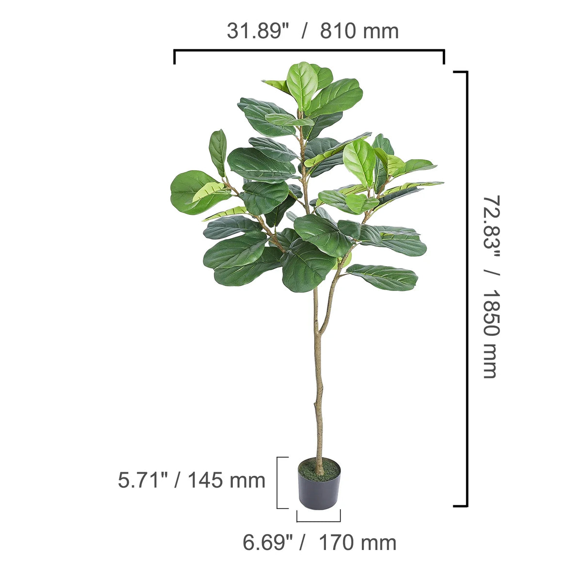 Artificial Olive Tree 4/5/6 FT Tall Faux Plant Secure PE Material & Anti-Tip Tilt Protection Low-Maintenance Tree for Home
