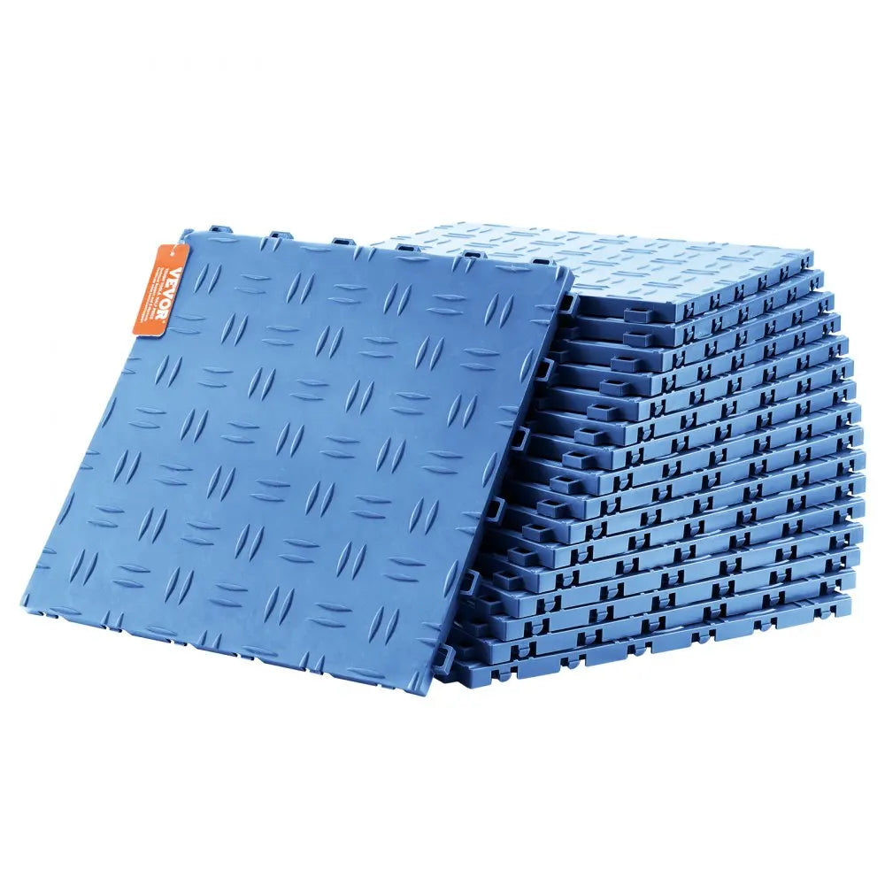 Garage Tiles Interlocking  Garage Floor Covering Tiles, Non-Slip Double-Sided Texture Garage Flooring Tiles