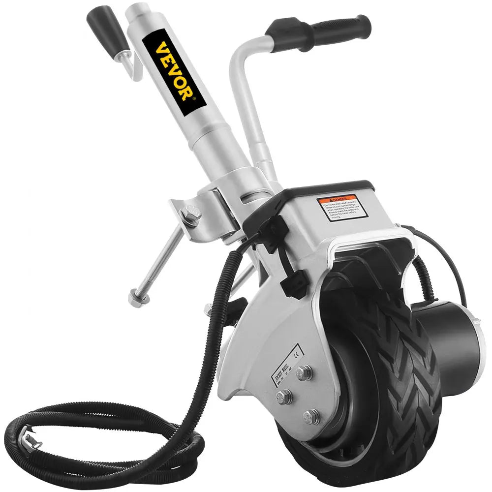 350W12V Trailer Mover 5000lbs Electric Motorised Jockey Wheels Jack Dolly Boat Automatic Rubber Wheel Trailer Jockey Wheel