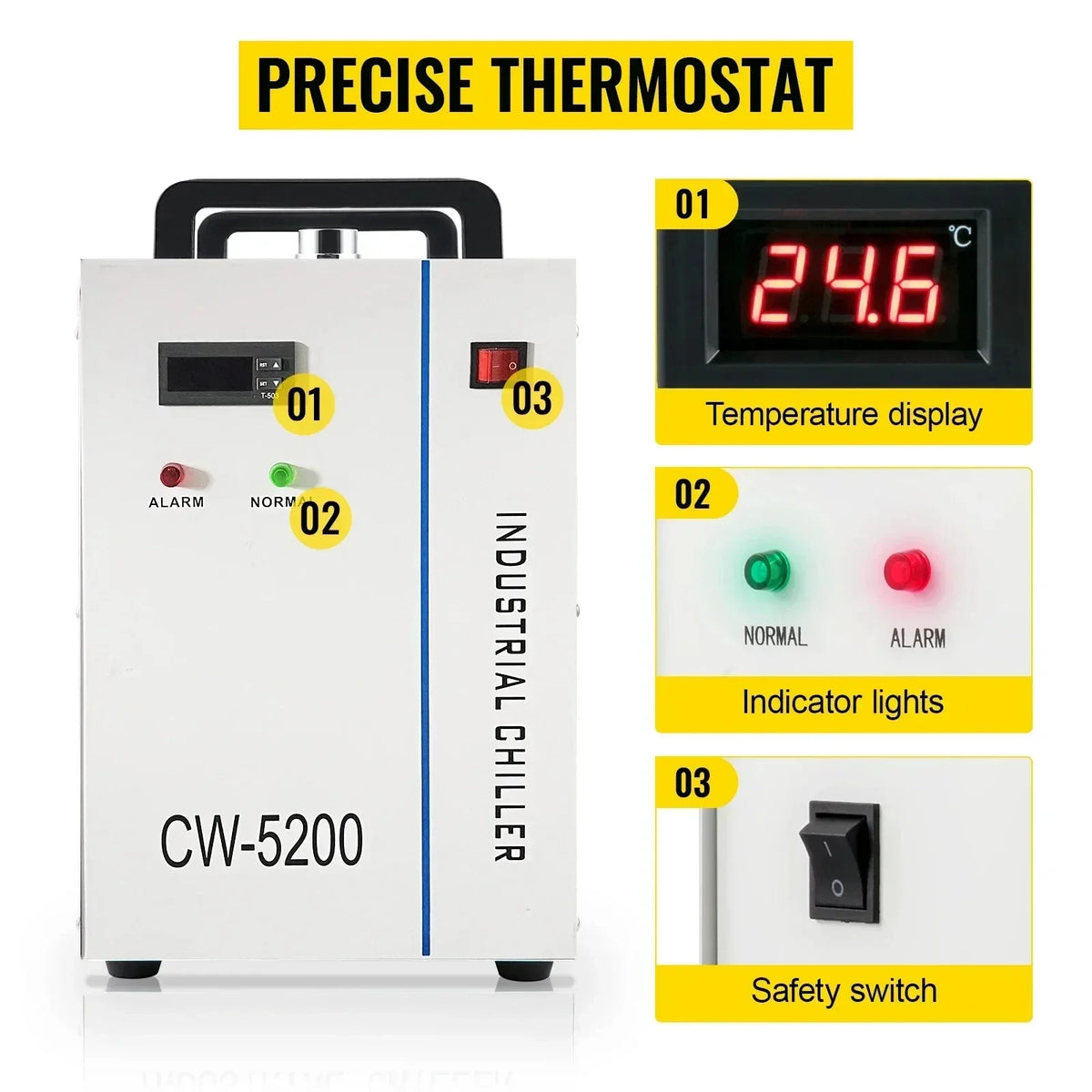 Laser Engraving Machine Chiller Thermolysis Industrial Water Cooler Laser Engraver Chiller