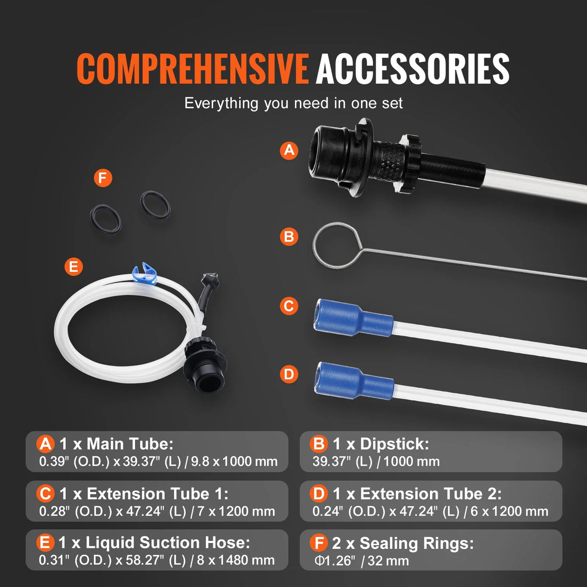 6.5L Fluid Extractor Manual Hand-Operated Car Brake Oil Changer Tool with Hose Vacuum Fluid Oil Pump for Car Accessories