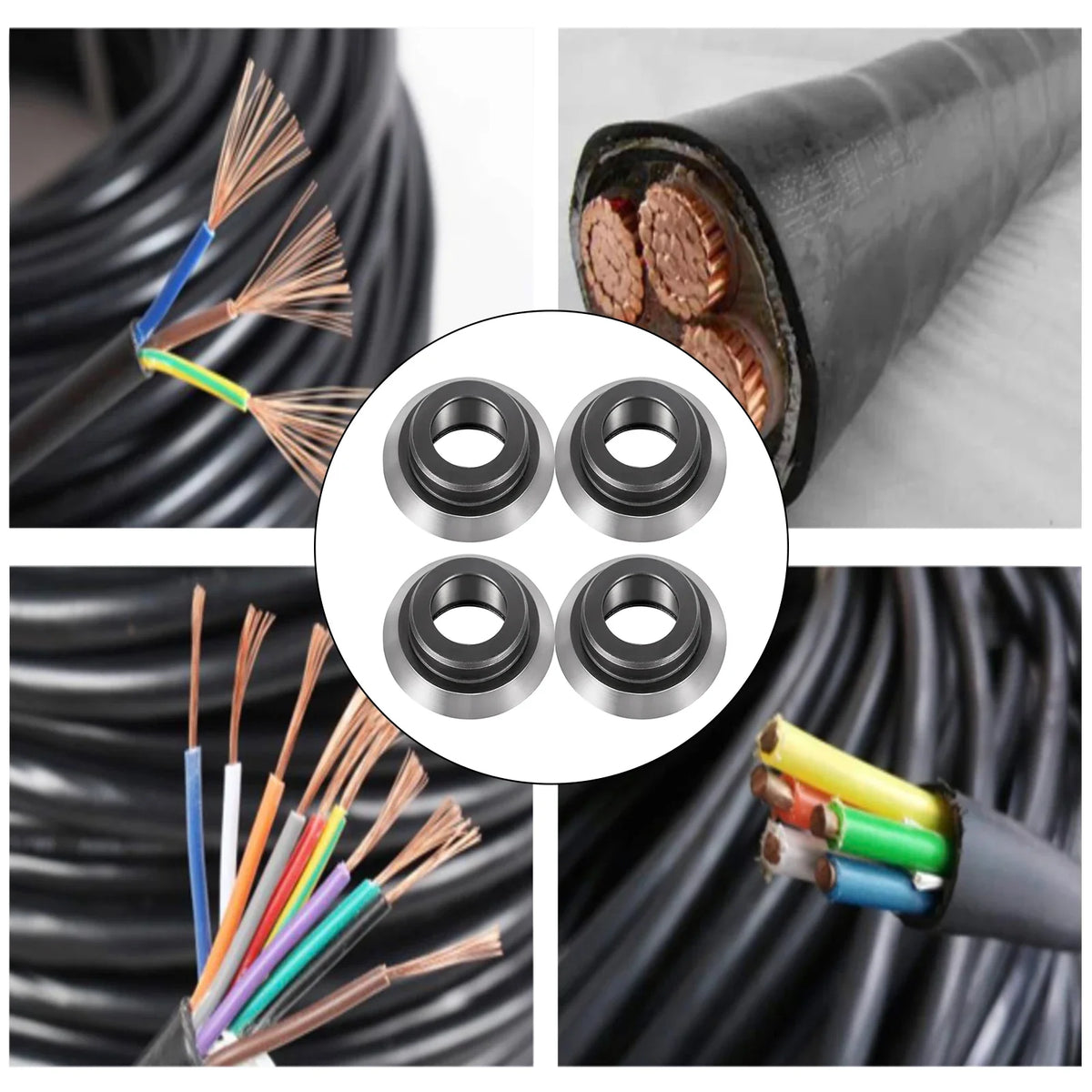 Wire Stripper Blades 4 Pack of Replacement Blades High-quality Alloy Pipe Cutter Blades for Stripping Scrap Copper Wires
