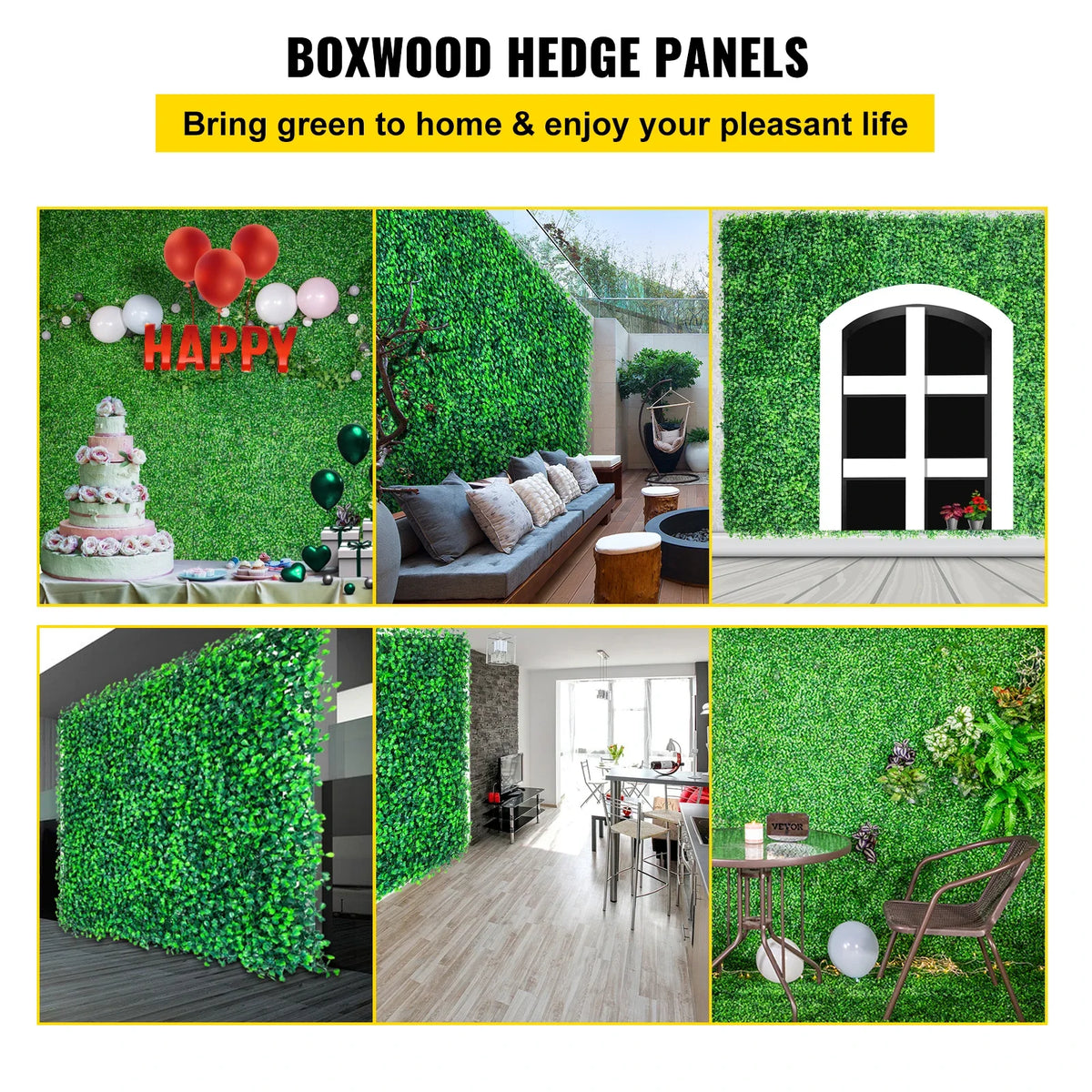 50x50 Artificial Plants Grass Wall Panel Boxwood Hedge Backdrop Home Decor Privacy Fence Backyard Wedding Party Background