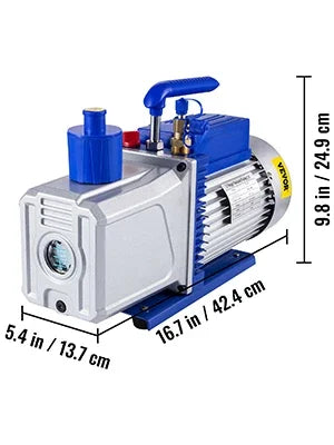 10CFM 2 Stages 1HP Refrigerant Vacuum Pump New Tools 2000rpm 2 Stage HVAC Air Conditioning Vacuum Pump
