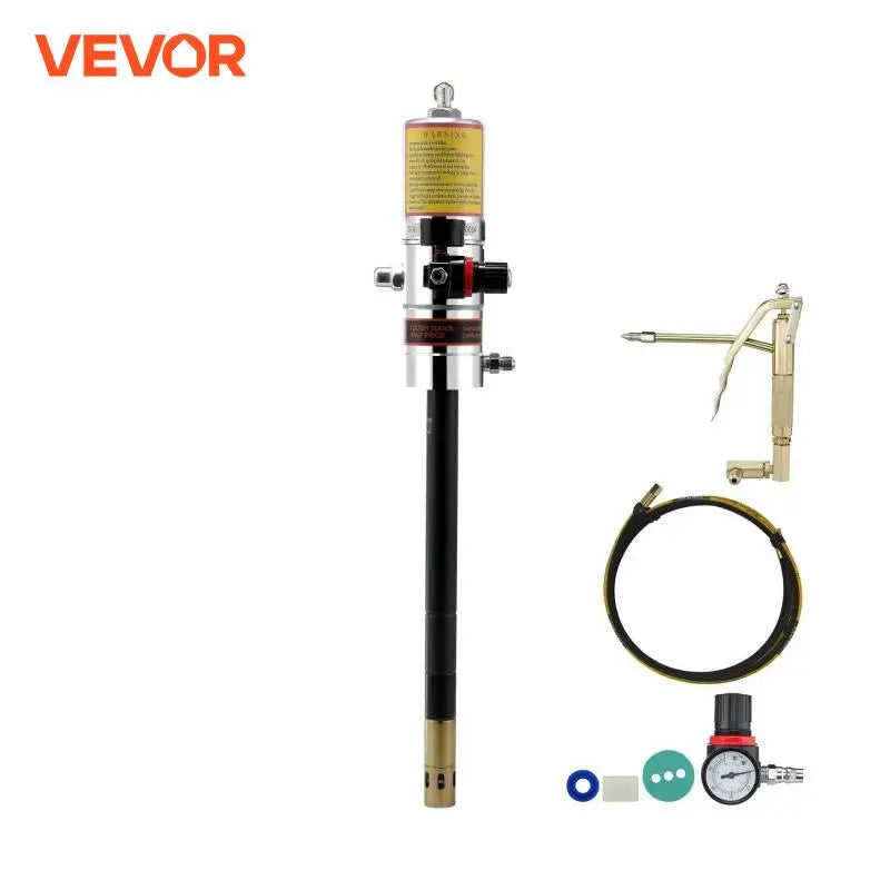 Pneumatic Grease Pump Air Operated with 13 ft High Hose 360° Swivel Grease Gun Head Lubrication 50:1 Pressure Ratio