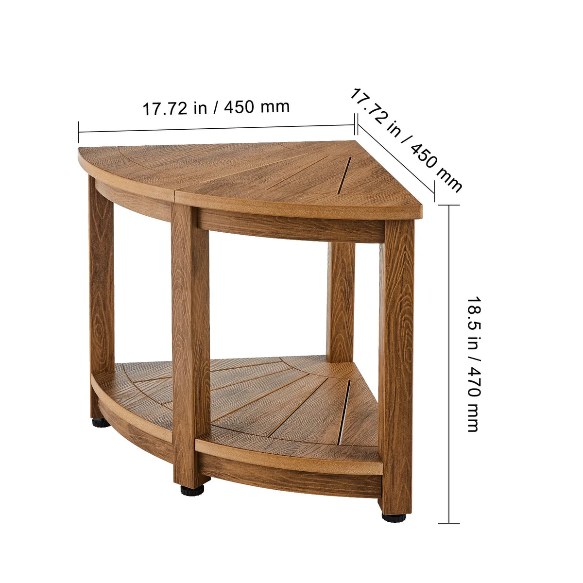 Corner Teak Shower Bench 100% Teak Wood Corner Shower Beach Mold resistant Shower Stool for Inside Outside Shower Bathroom