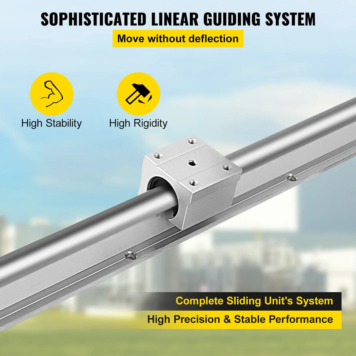 Linear Rail 2PCS SBR16-800mm Linear Slide Guide 2 PCS Rail 4 PCS SBR16UU Bearing Block for Automated Machines Equipments