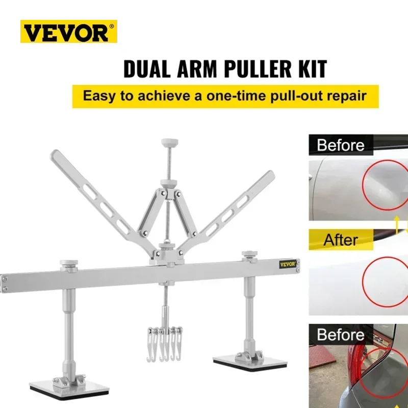 Dent Pull Lever Straightening Bar Kit Car Repair Tool 75/85/110Cm  Wavy Wire Aluminum Suction Cups Body Damage Pulling Fix
