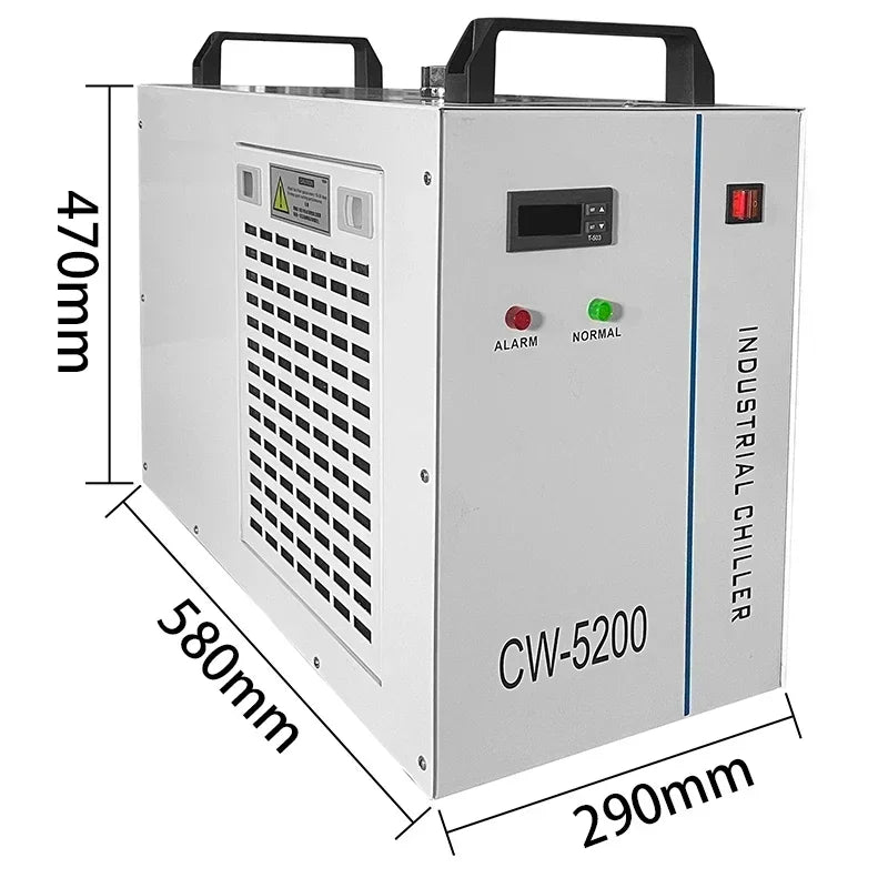 Industrial Water Cooler Chiller For CNC Laser Engraving Machine 60-150W CO2 Glass Laser Tube Cooling Laser Engraver Tools