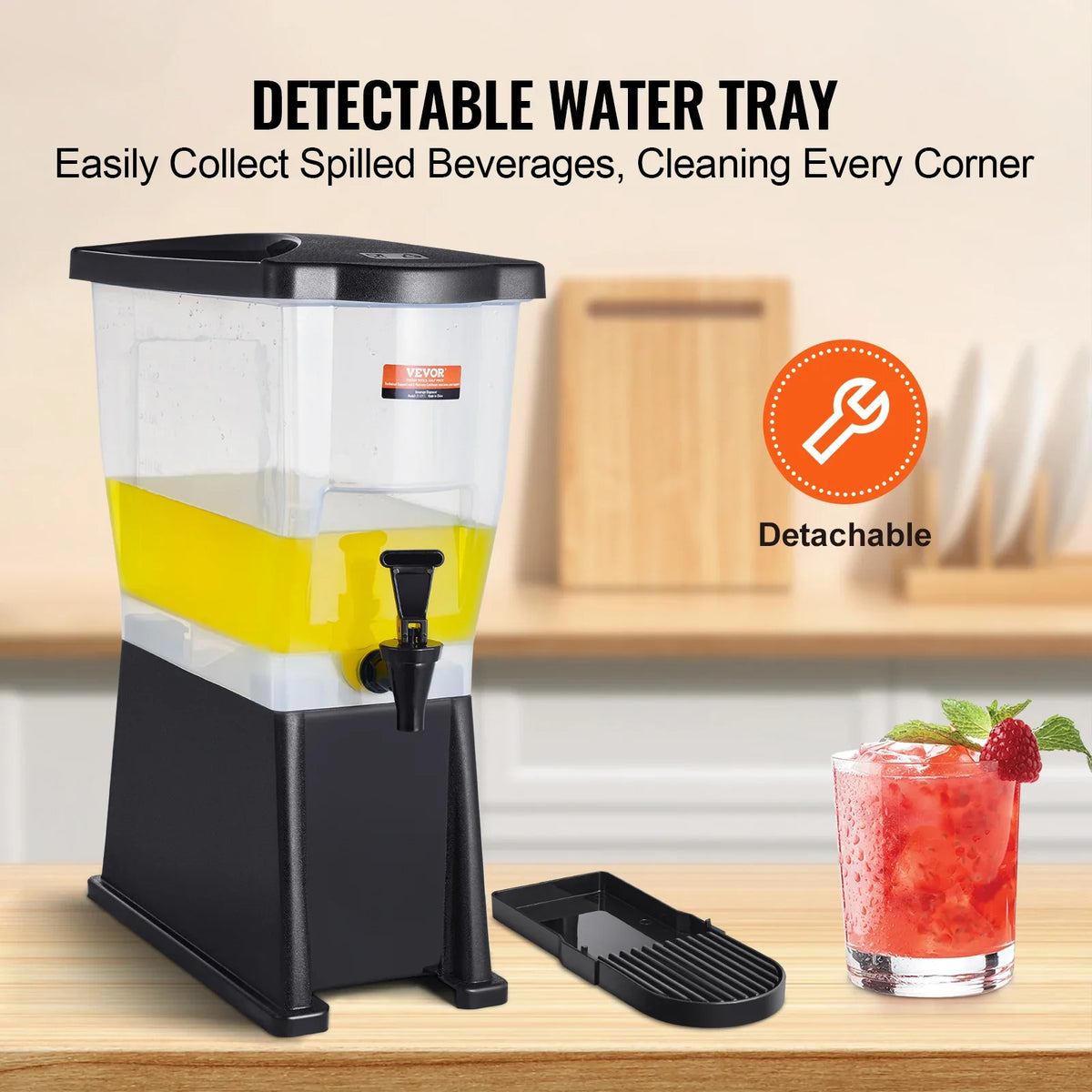 Beverage Dispenser 3 Gallon Drink Dispenser for Parties Plastic Juice Dispenser with Stand Spigot Lid Iced Tea Dispenser