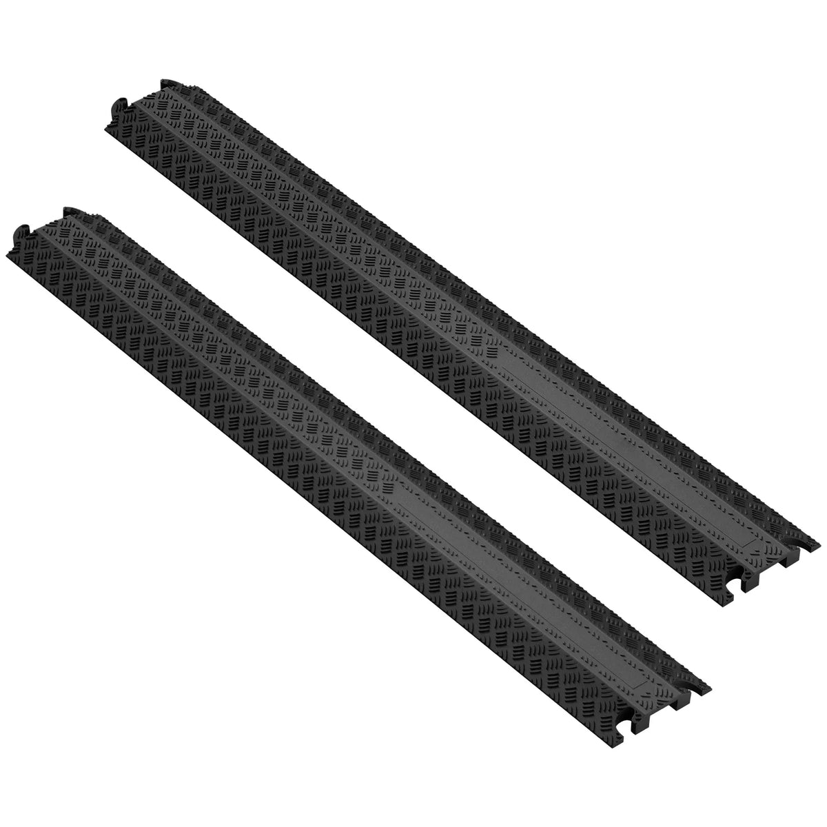 Drop Over Cable Cover Ramp 2,000 lbs/axle Load Capacity Heavy Duty TPR Cable Hose Protector Ramp for Indoor Outdoor Use