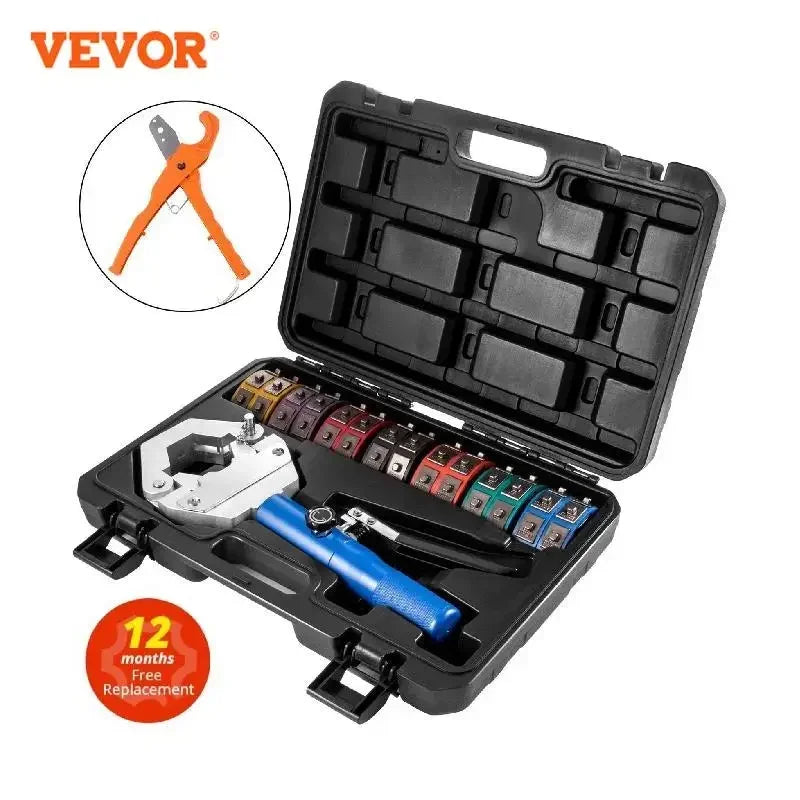 Manual AC Hose Crimper Kit 71500 with 7Dies Hydraulic Hose Crimping Tool Hydraulic Press Auto Air Conditioning Repair Set