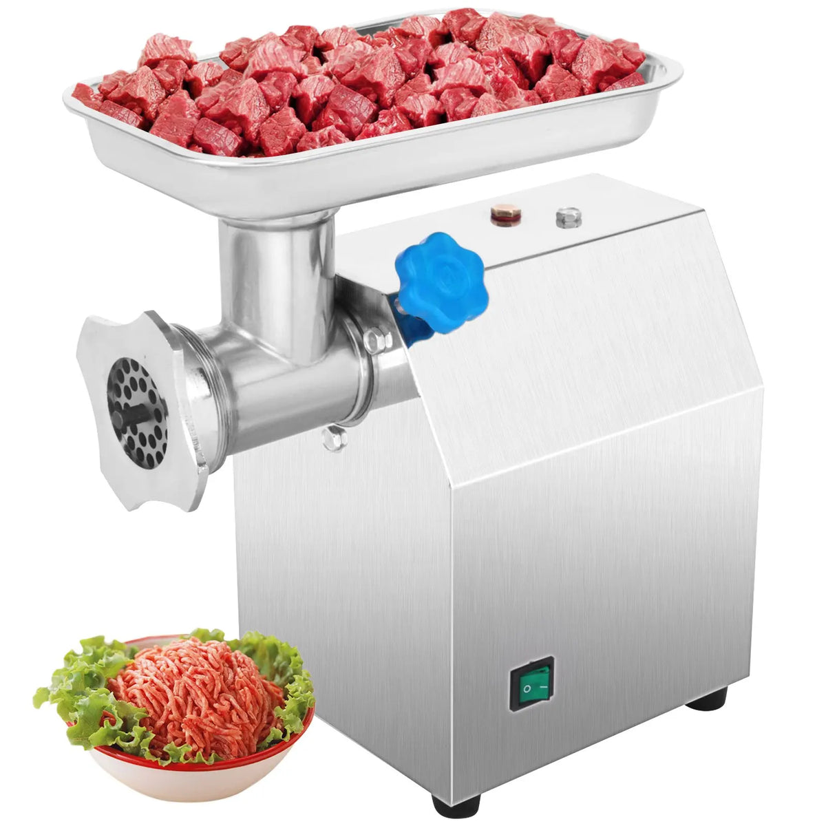 Electric Meat Mincer Chopper 122 Kg/H 250 KG/H Heavy Duty Food Processors Kitchen Appliances Commercial Grinder Machine