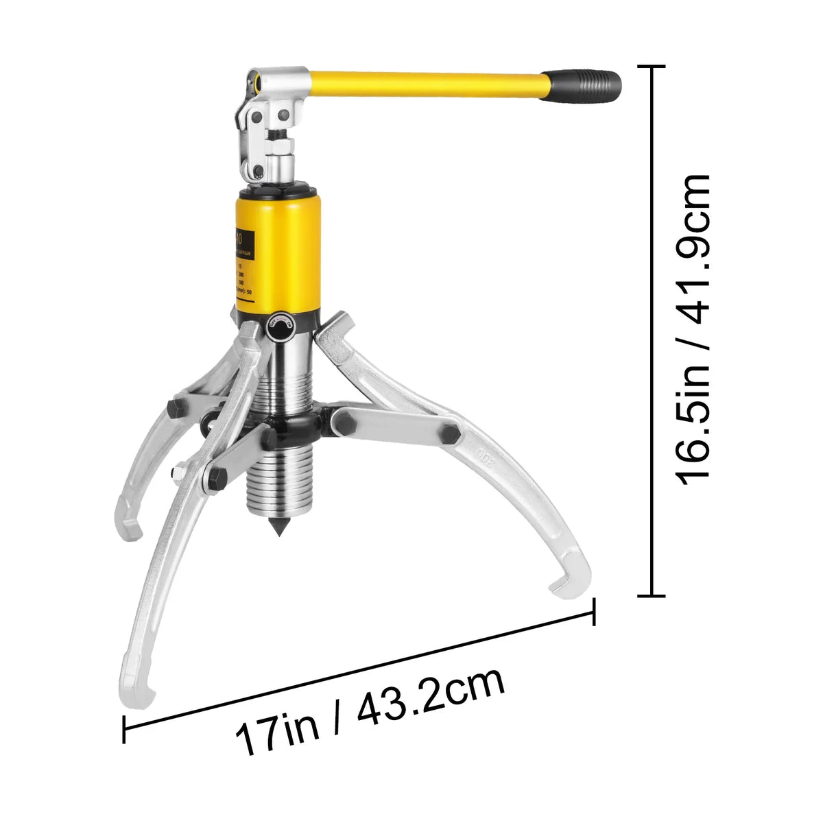 Hydraulic Gear Puller, 10/15 Ton Capacity Hydraulic Puller, 3 Jaws Bearing Hub Separator, for Pulling Hubs,Gears, Bearings