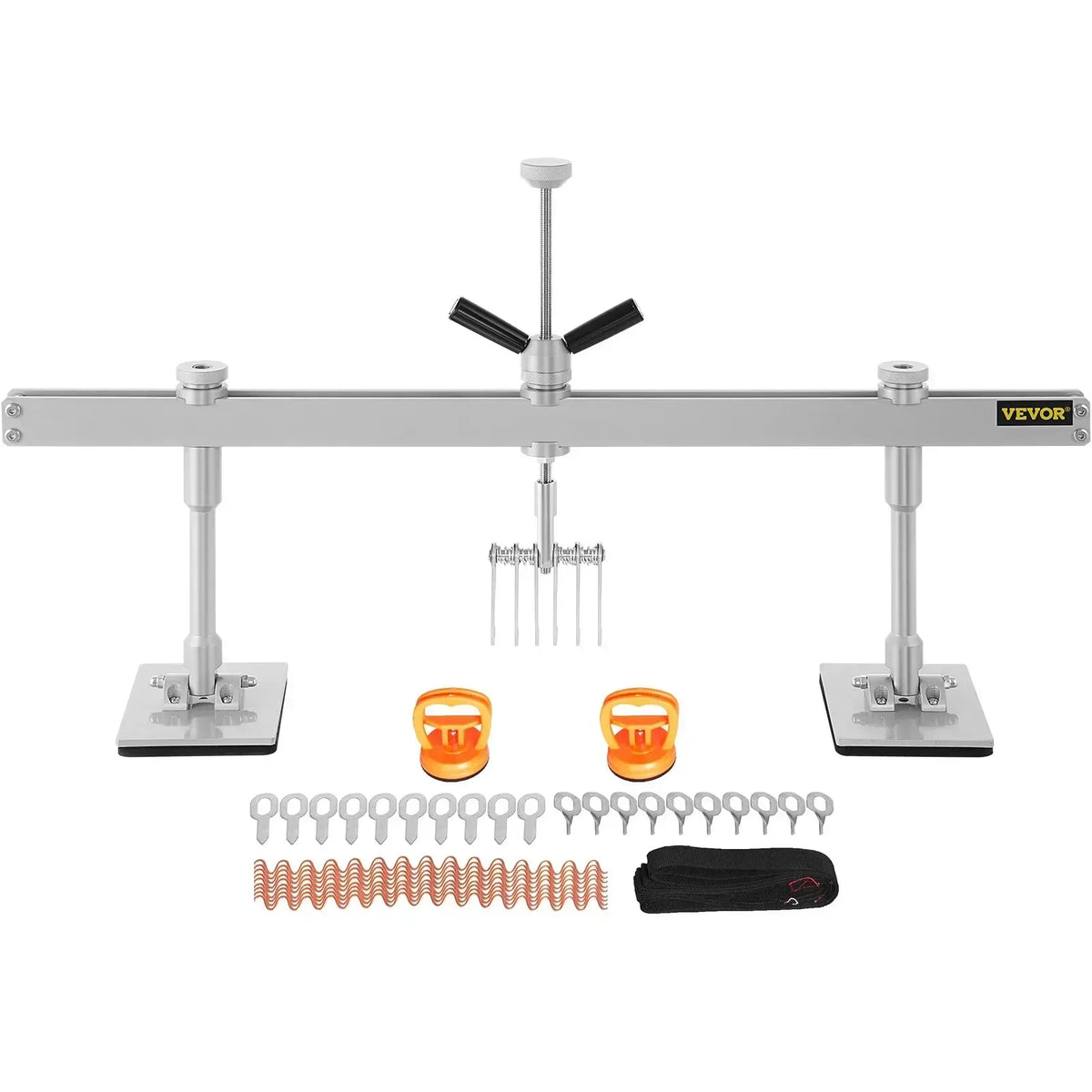 Dent Pull Lever Straightening Bar Kit Car Repair Tool 75/85/110Cm  Wavy Wire Aluminum Suction Cups Body Damage Pulling Fix