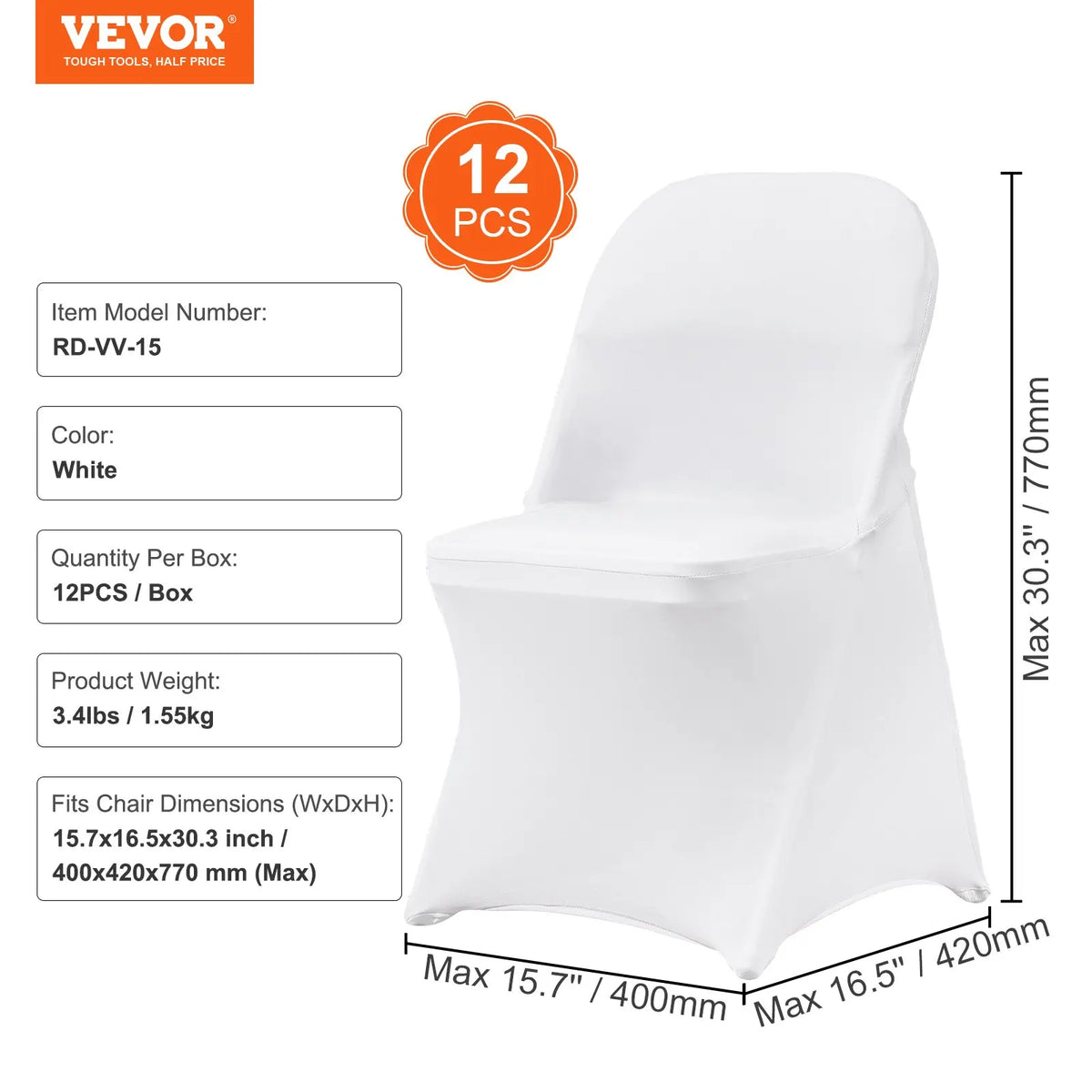 Chair Covers Stretch Slipcover For Restaurant Hotel Wedding Party Dining Banquet Universal Chair Cover