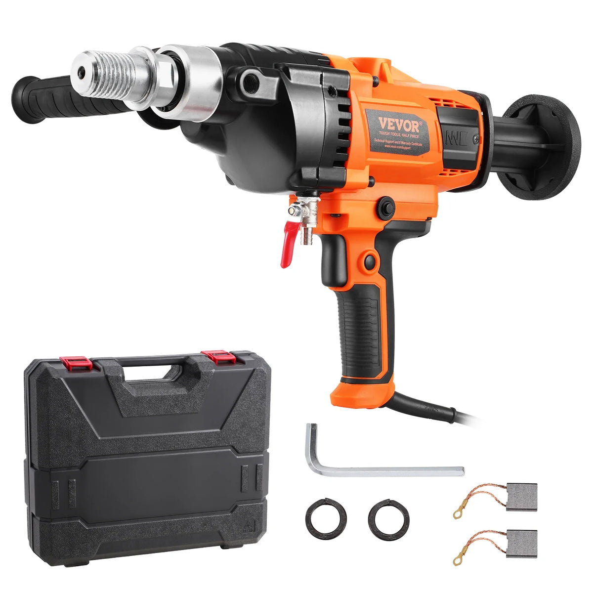 Core Drill Machine 0.8-6.3in Drilling Diameter Handheld Diamond Core Drill Rig  Wet Dry Use For Drilling Concrete Mixing