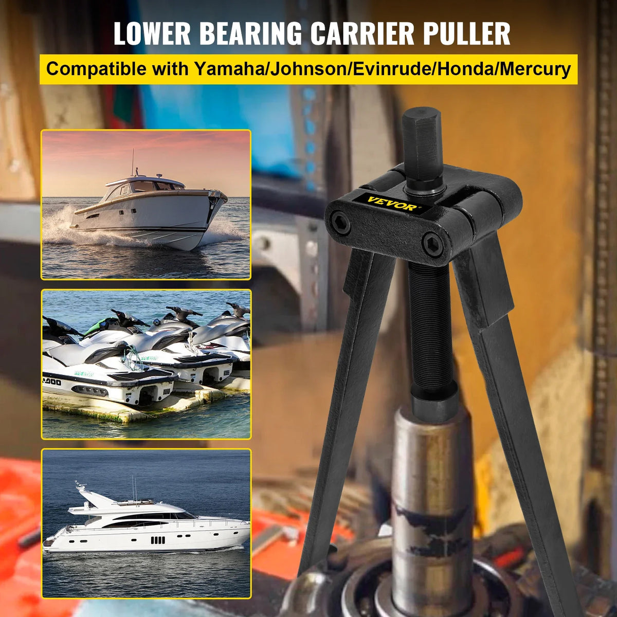 Lower Bearing Carrier Puller Compatible with Yamaha Johnson Evinrude Honda Mercury for Lower Carrier Bearing Removing