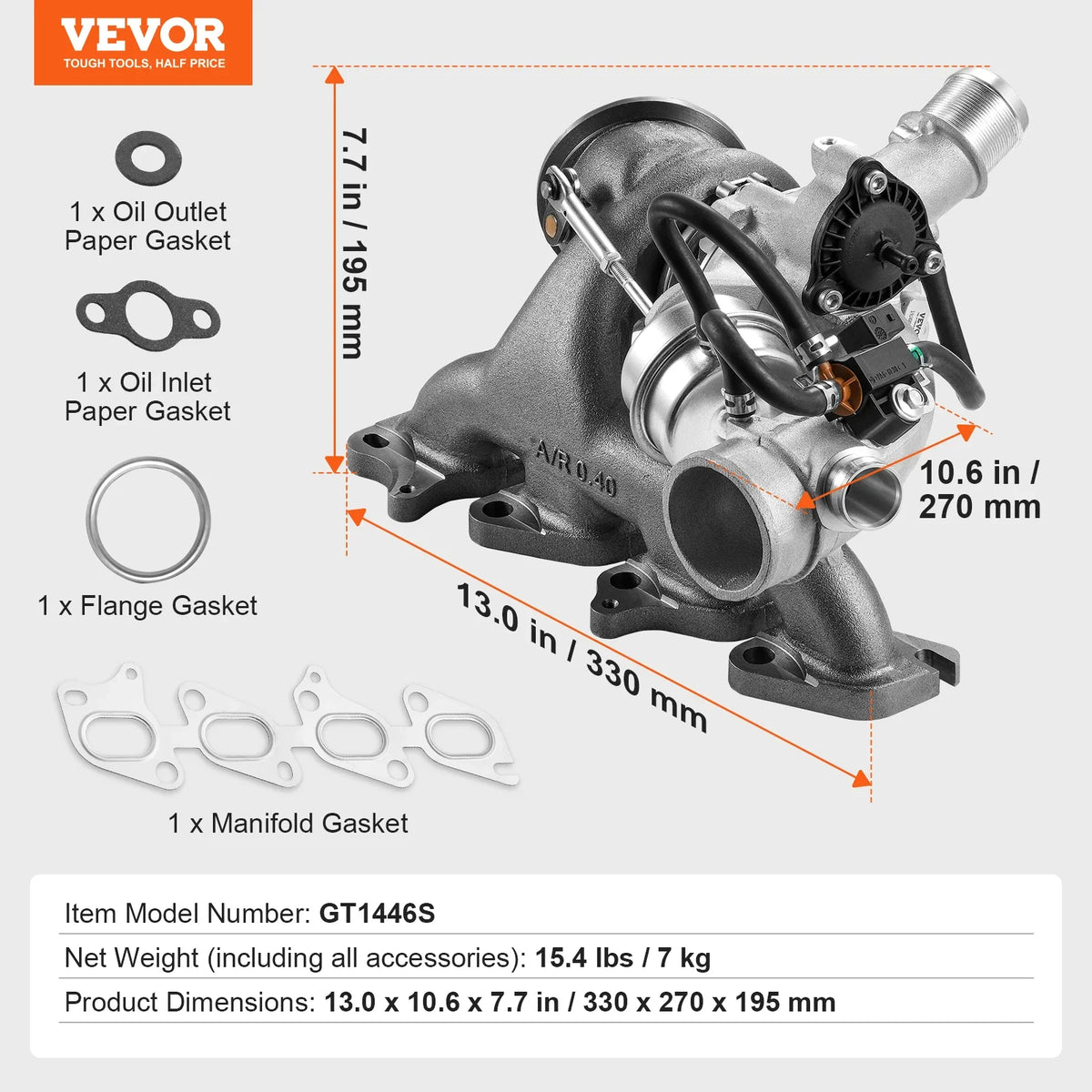 Turbo Charger Replacement for Car Engines Compatible with Chevy Chevrolet Cruze 2011-2019 1.4T, 781504-5001S, 781504-0005