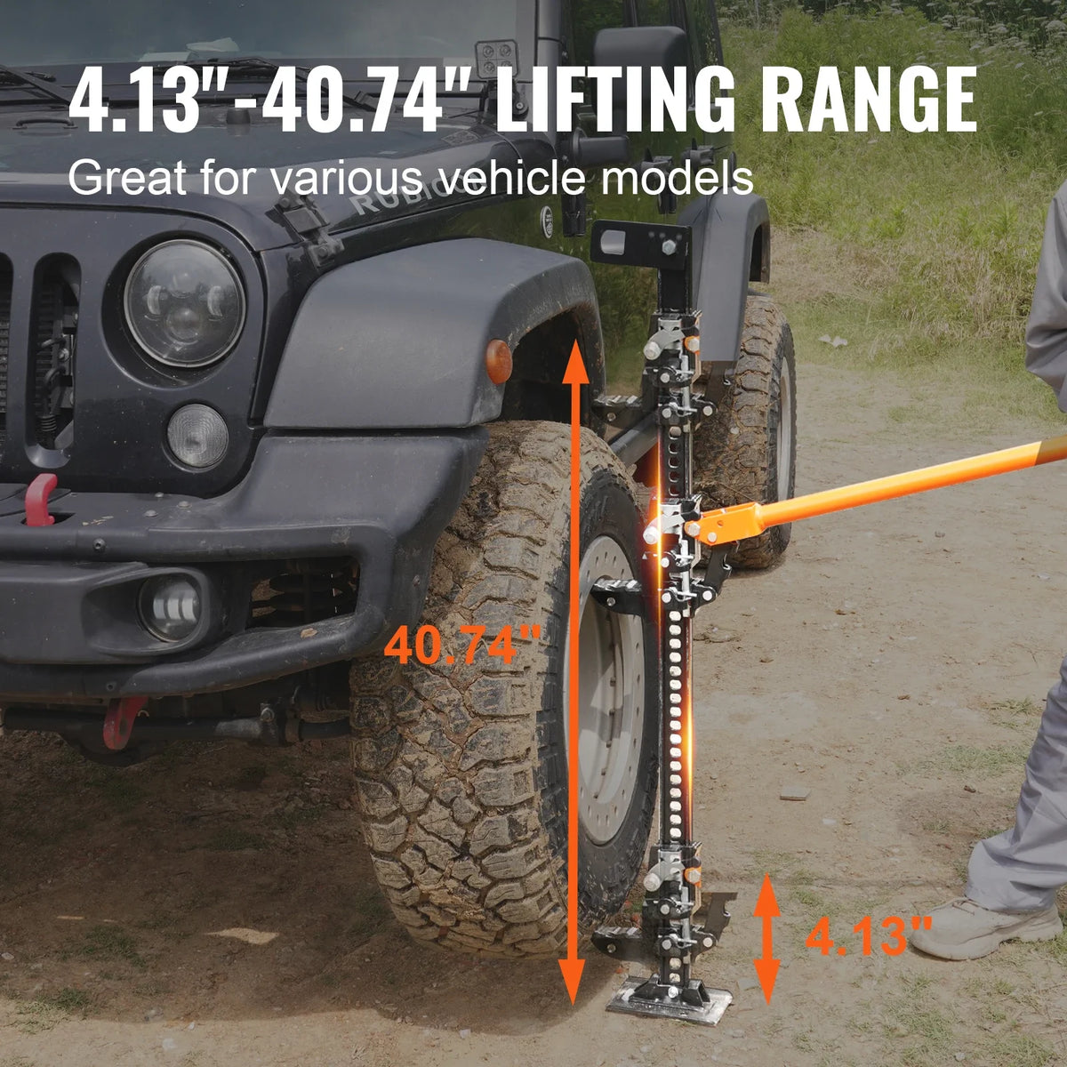 High Lift Farm Jack 48"/60" Utility Farm Jack 7000 lbs Capacity  Road Utility Jack Heavy-Duty Farm Jack for Tractor Truck