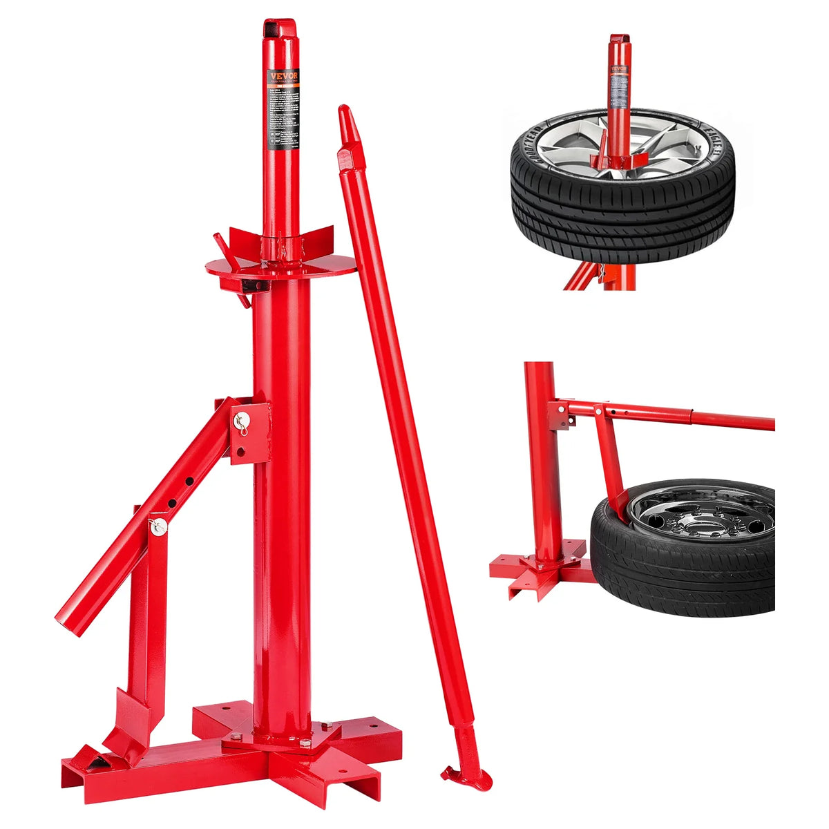 Portable Hand Bead Breaker Mounting Tool for 203-406mm Tires Compatible with Car Truck Trailer for Home Garage