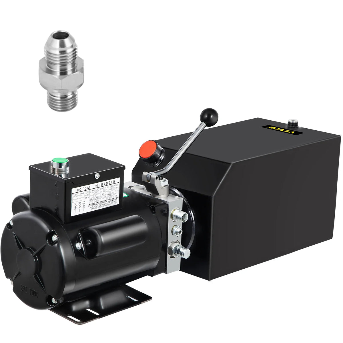 Hydraulic Pump 14 Quart Hydraulic Power Unit 2950 PSI Car Lift Hydraulic Pack Dump Trailer 220V 60Hz 1 PH Auto Repair Shop